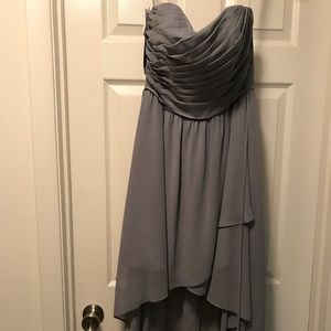 NWT Alfred Angelo smoke grey bridesmaid dress